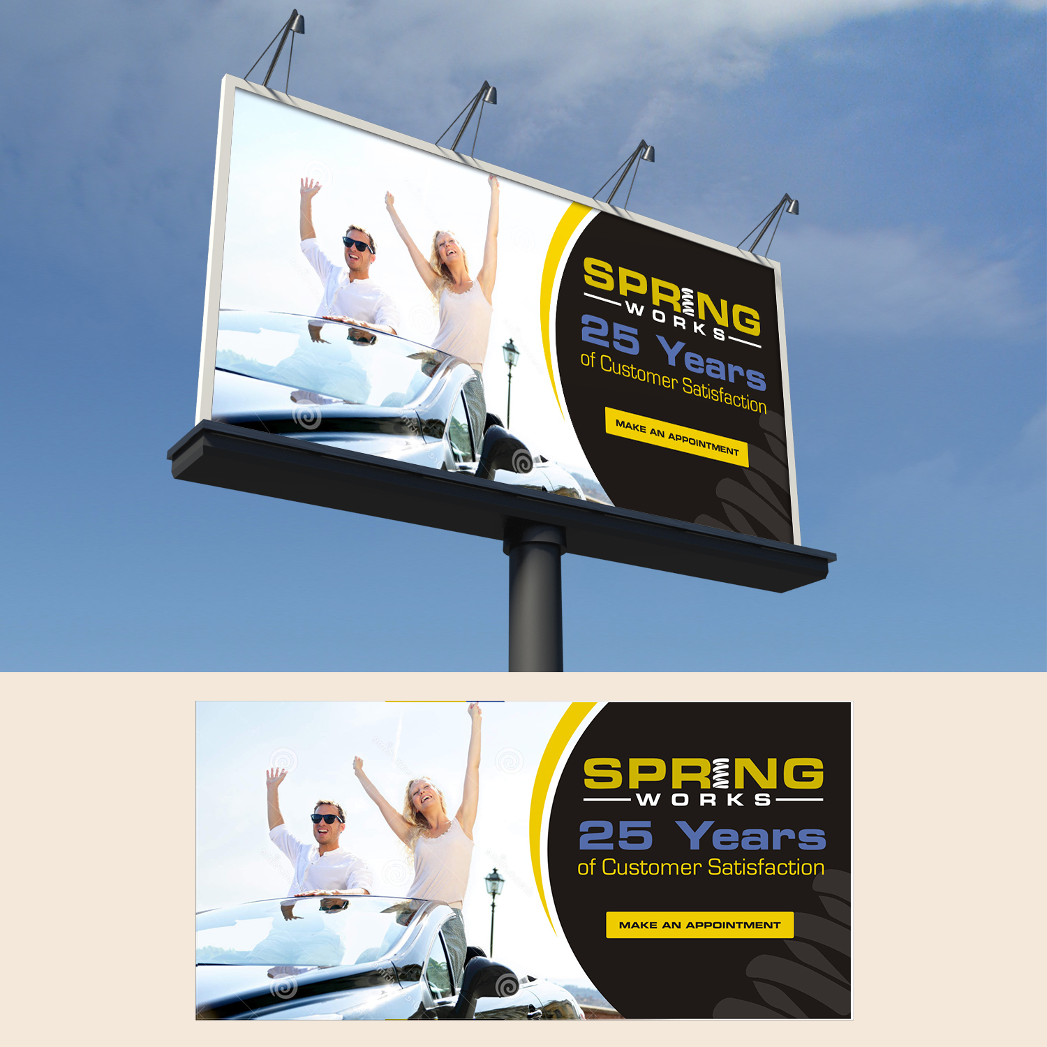 Diseño de Cartelera por DG+ para Spring Works Inc | Diseño #19431498