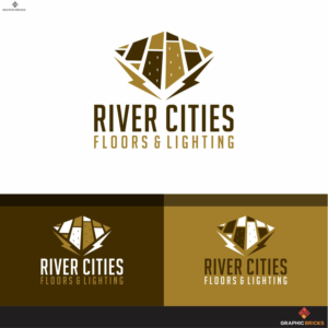 River Cities Floors & Lighting | Logo Design by Graphic Bricks
