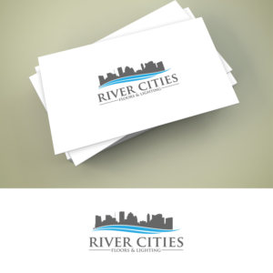 River Cities Floors & Lighting | Logo Design by ClearDesign