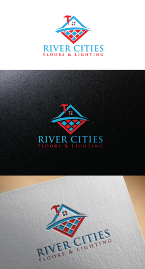 River Cities Floors & Lighting | Logo Design by Mr  Destiny