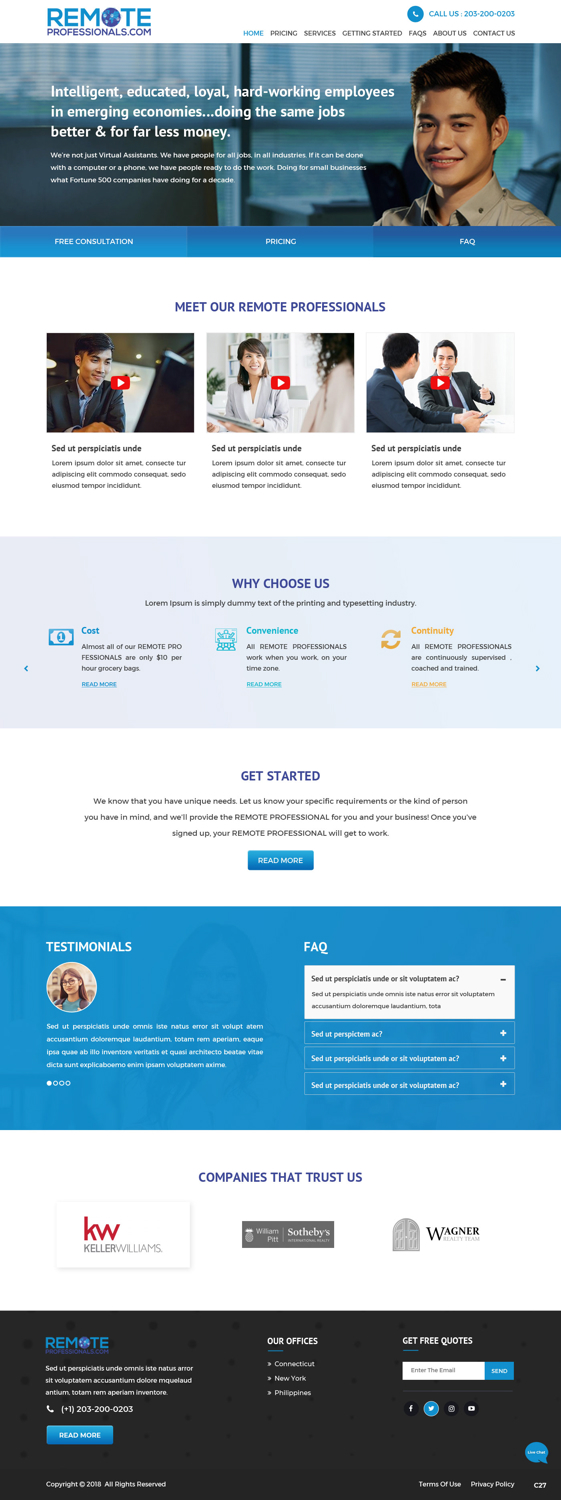 Wordpress Design by pb for this project | Design #19421401
