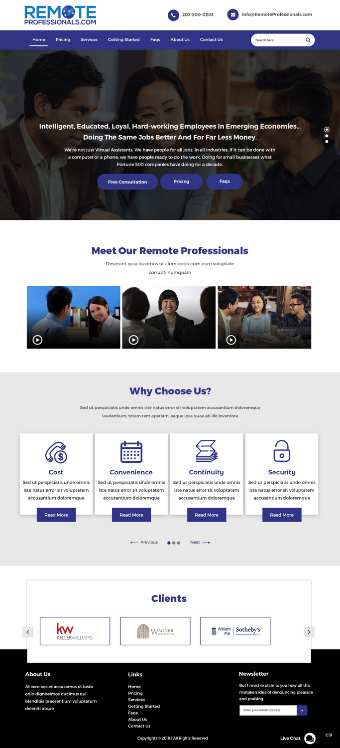 Wordpress Design by pb for this project | Design #19421404