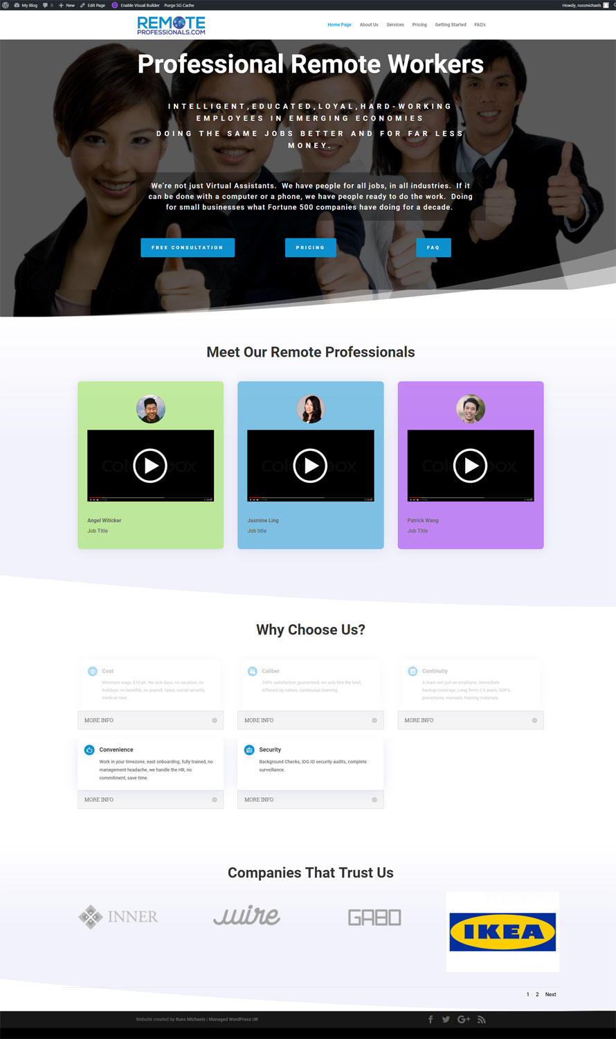 Design Wordpress par Russ Michaels pour ce projet | Design #19481527