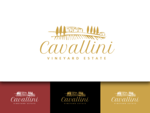 Cavallini Vineyard Estate | Diseño de Logo por wonderland