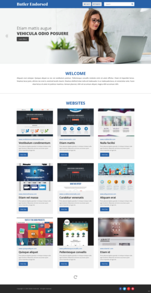 Web Design by pb for Butler Endorsed | Design: #19431060