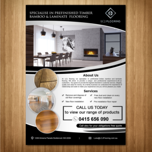 LCJ Flooring Flyer/Direct Mail | Flyer Design by Schöpfer
