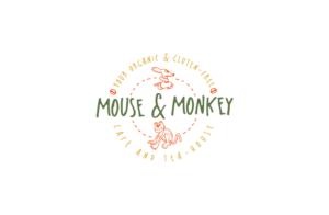 Mouse & Monkey   Your Organic & Gluten-free Café and Tea-house | Diseño de Logo por GLDesigns