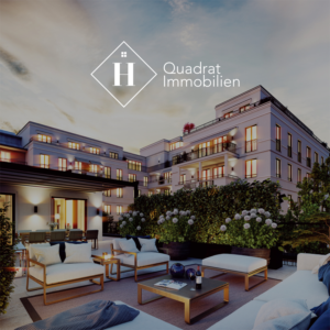 H Quadrat Immobilien | Logo Design by tavi