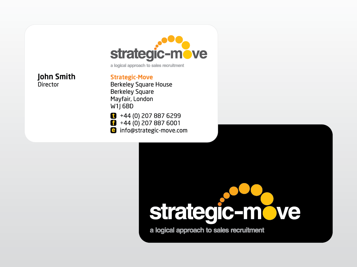 Business Card Design by mag wong for Strategic-Move | Design #695081