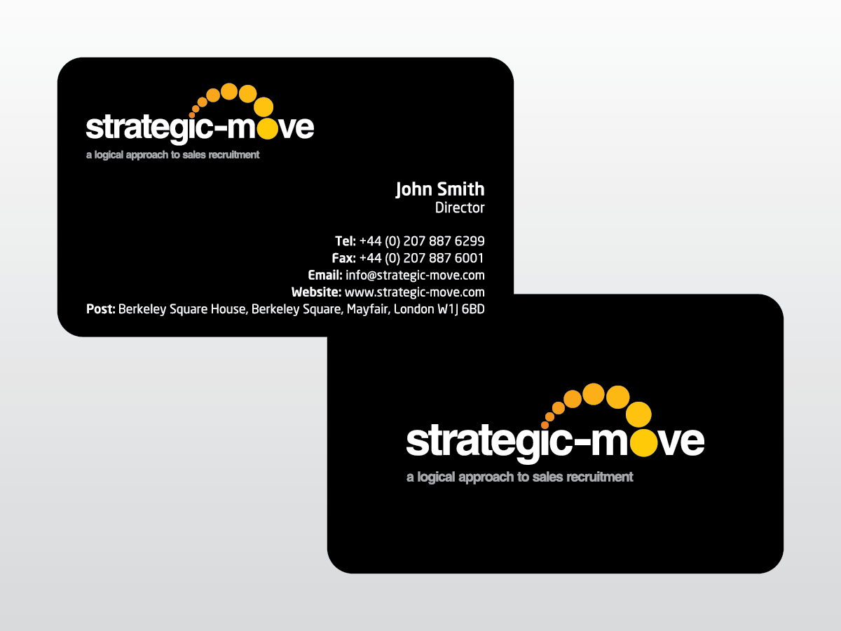 Business Card Design by mag wong for Strategic-Move | Design #695084