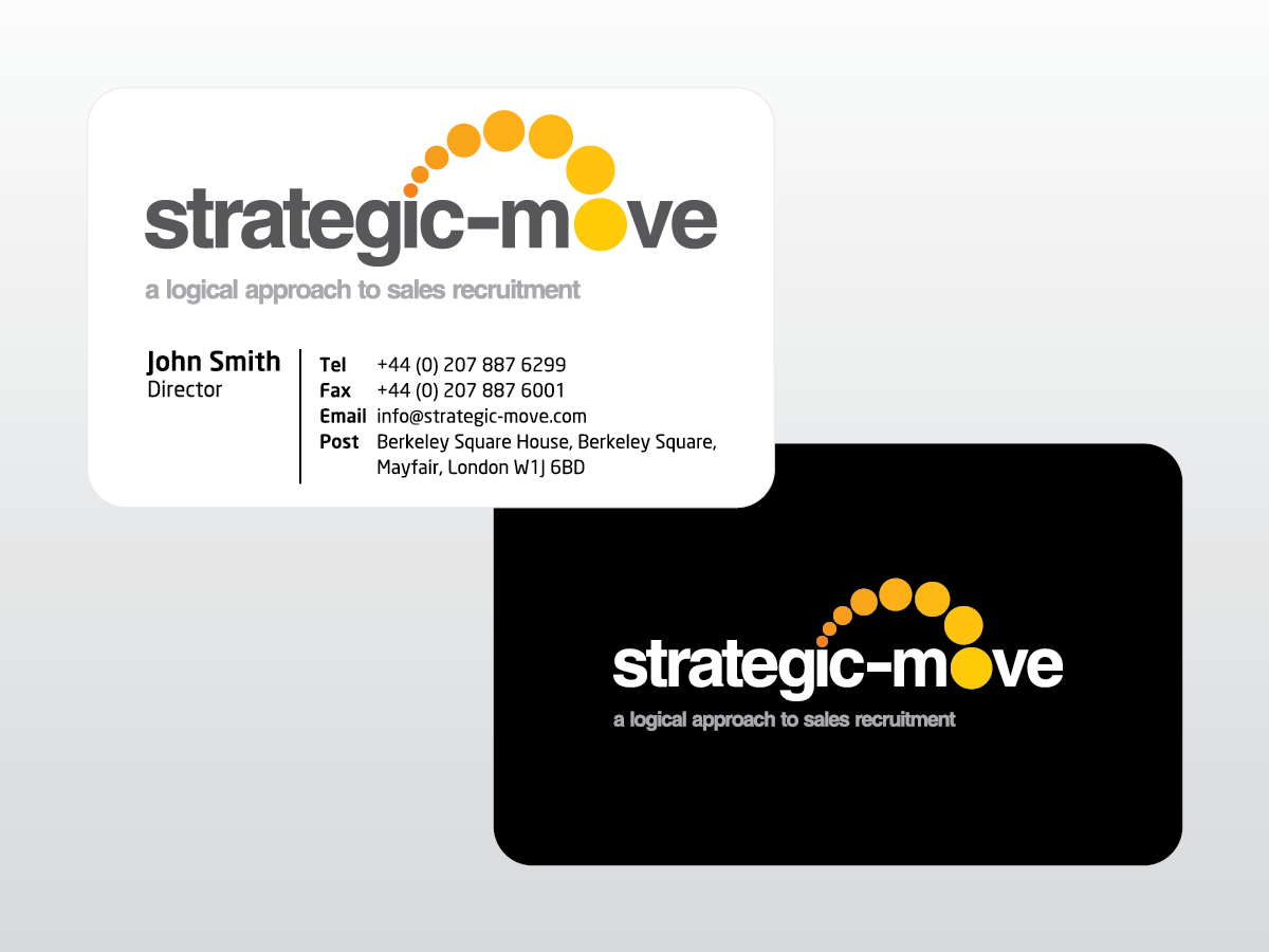 Business Card Design by mag wong for Strategic-Move | Design #695092
