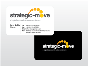Business Card Design by mag wong for Strategic-Move | Design: #695092