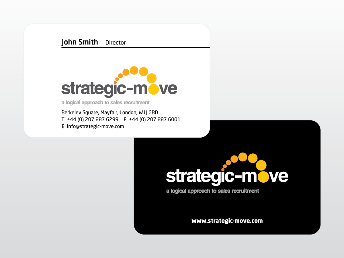 Business Card Design by mag wong for Strategic-Move | Design #695095