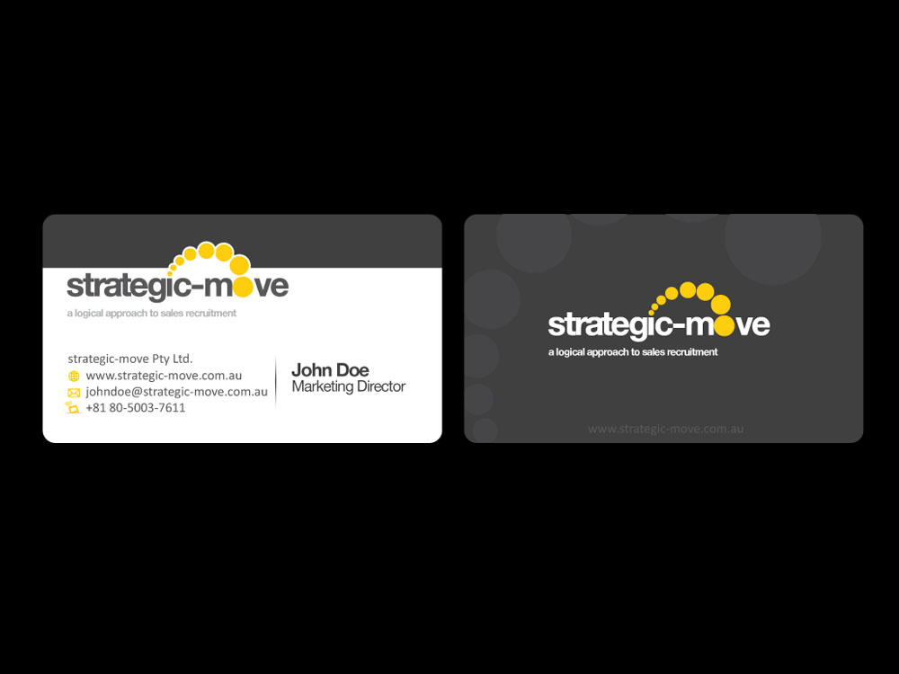 Visitenkarten-Design von Priyo Subarkah für Strategic-Move | Design #679335