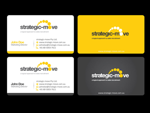Business Card Design by Priyo Subarkah for Strategic-Move | Design: #679352