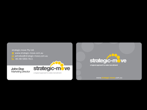 Business Card Design by Priyo Subarkah for Strategic-Move | Design: #679359