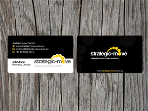 Business Card Design by Priyo Subarkah for Strategic-Move | Design: #680339