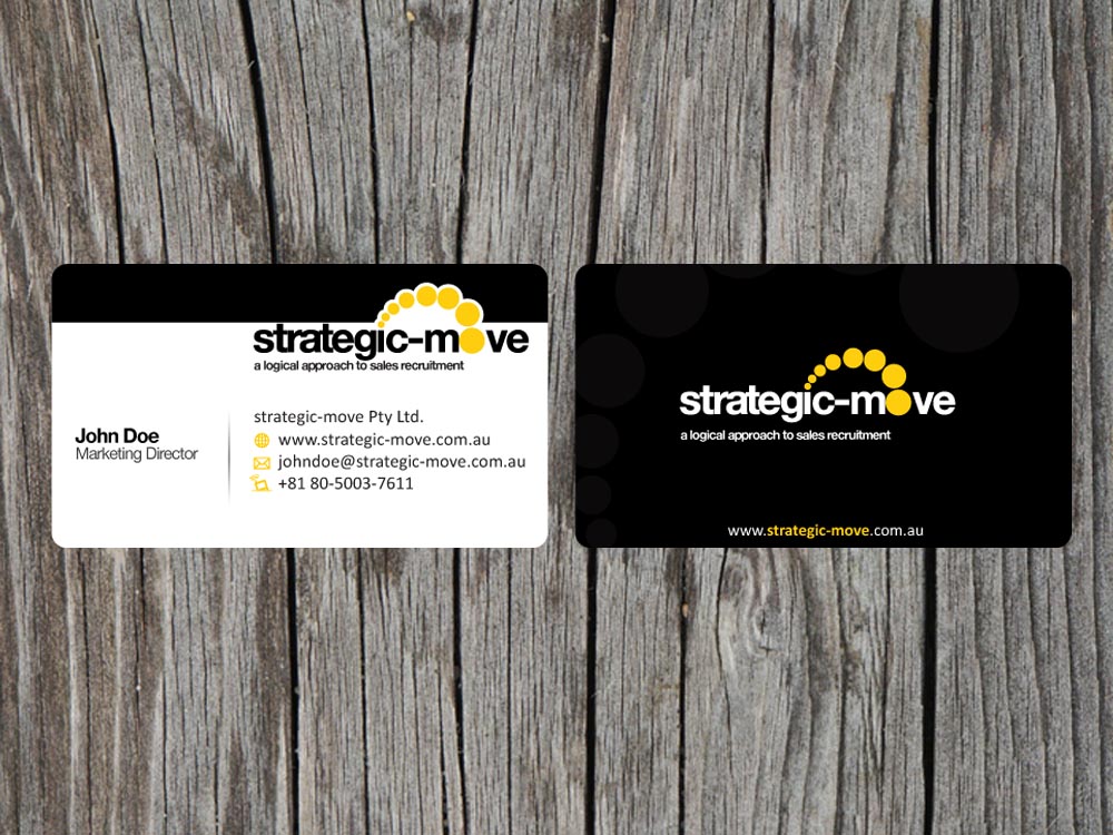 Business Card Design by Priyo Subarkah for Strategic-Move | Design #680354