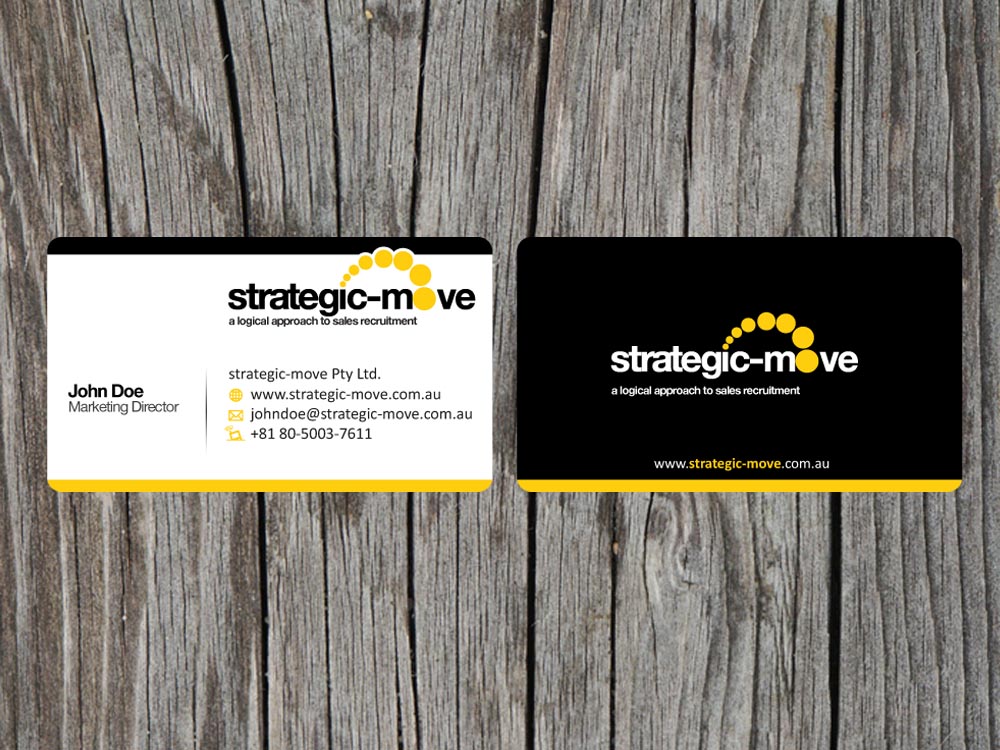 Business Card Design by Priyo Subarkah for Strategic-Move | Design #680536