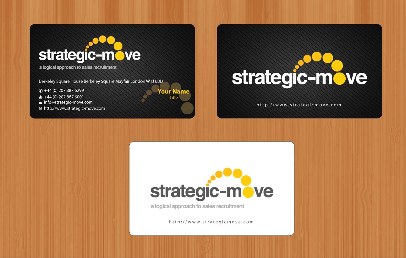 Business Card Design by Sbss for Strategic-Move | Design #682011