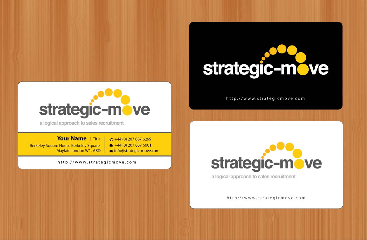 Business Card Design by Sbss for Strategic-Move | Design #682014