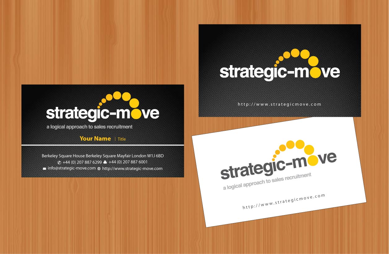 Business Card Design by Sbss for Strategic-Move | Design #682021