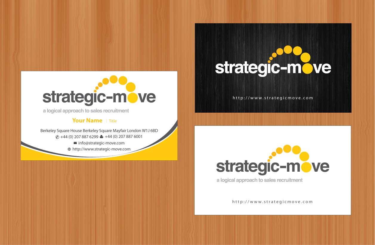 Visitenkarten-Design von Sbss für Strategic-Move | Design #682026
