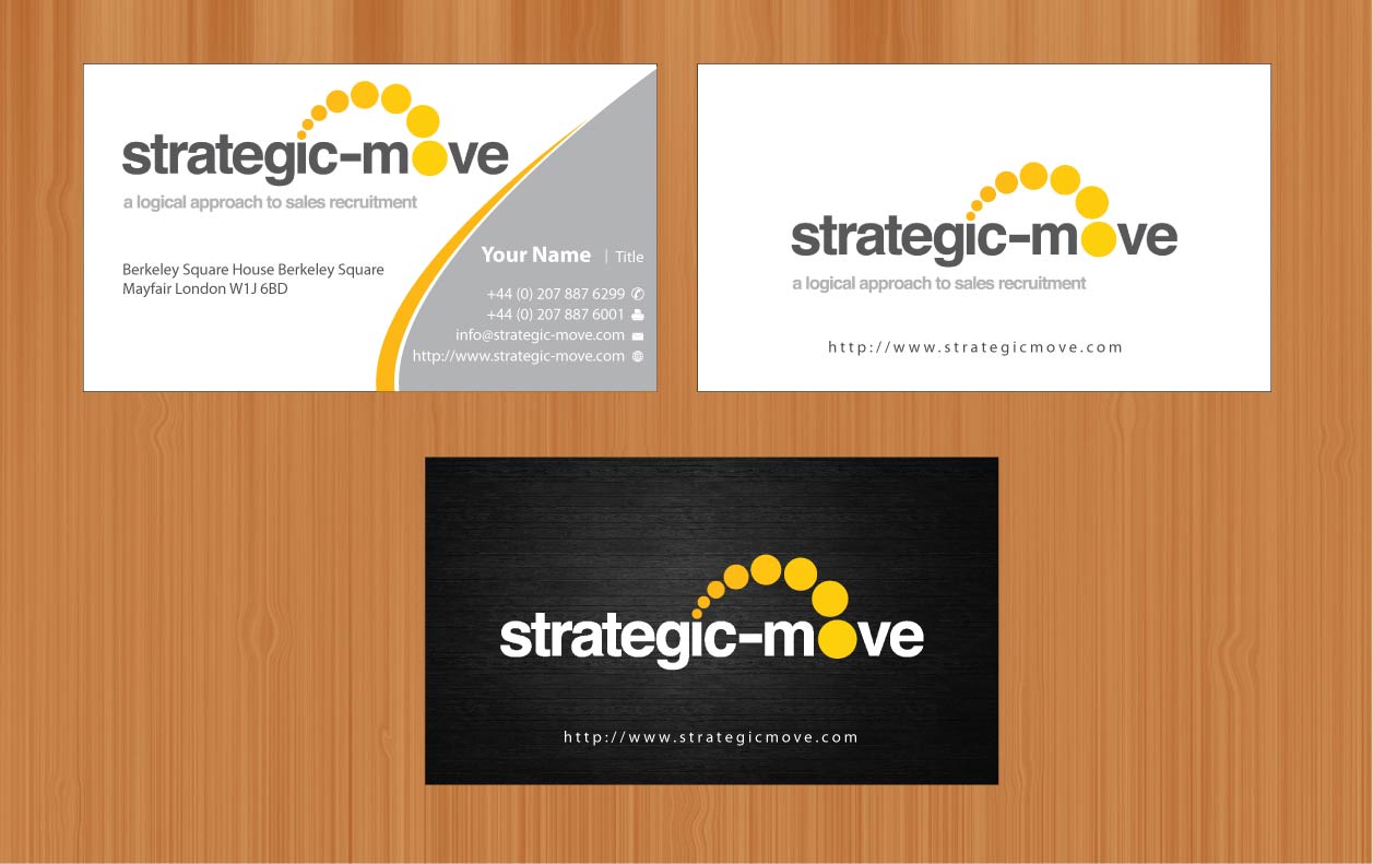 Business Card Design by Sbss for Strategic-Move | Design #682030