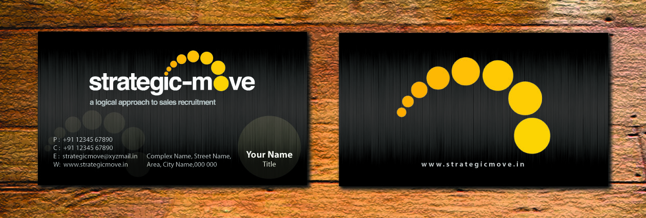 Business Card Design by Sbss for Strategic-Move | Design #682192