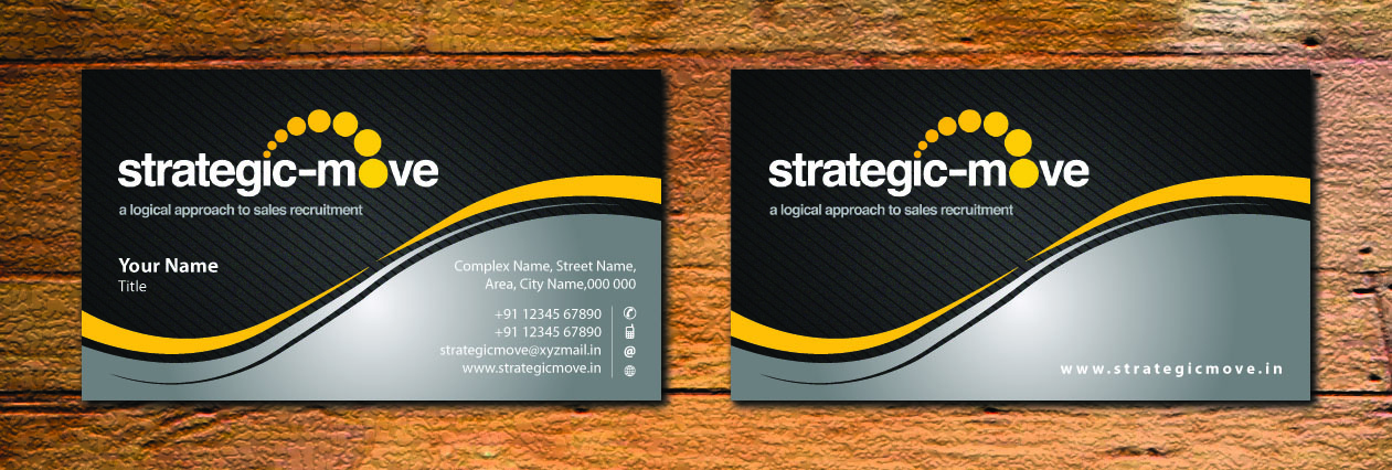Business Card Design by Sbss for Strategic-Move | Design #682195