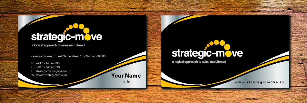 Business Card Design by Sbss for Strategic-Move | Design #682197