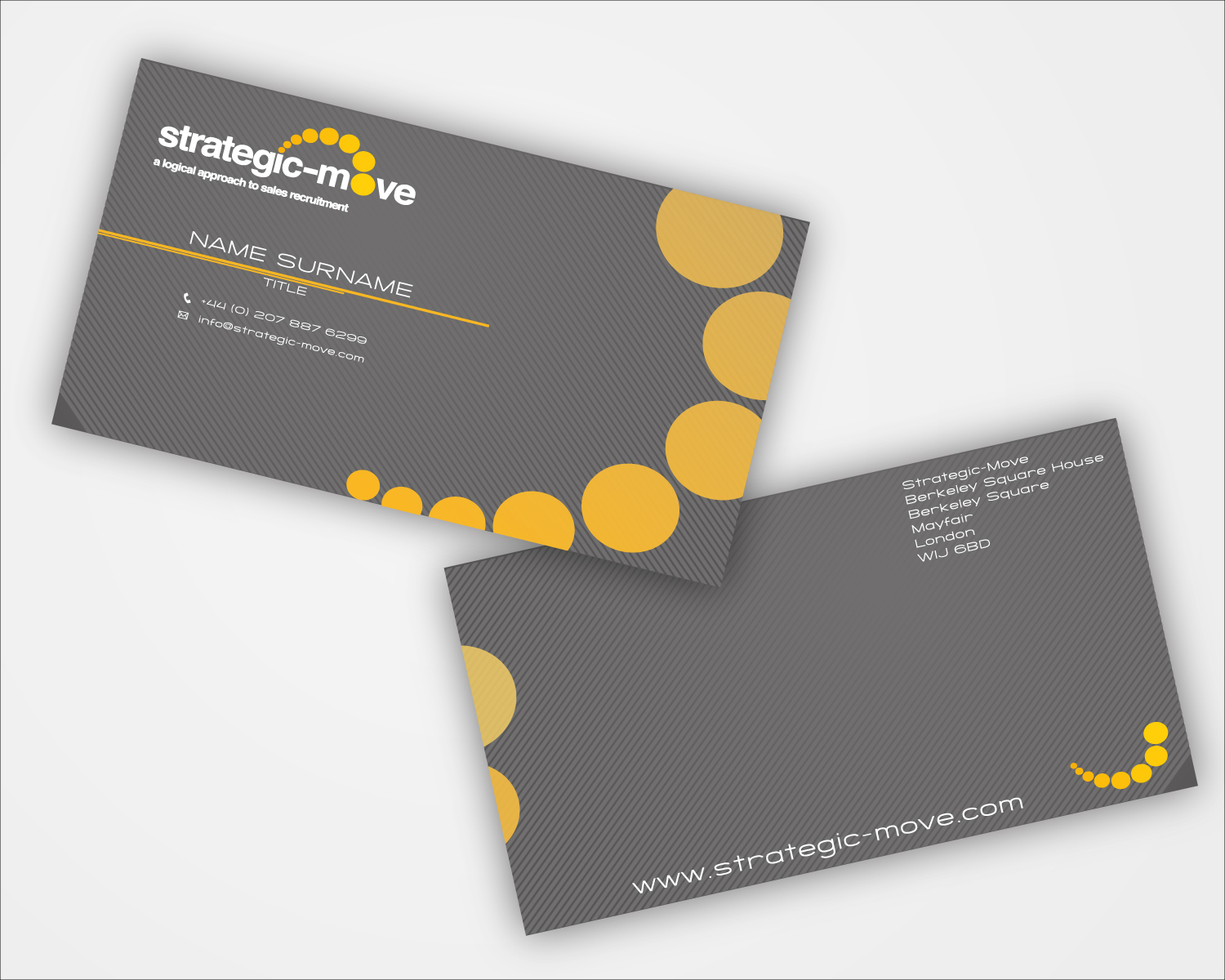 Business Card Design by 34M for Strategic-Move | Design #691148