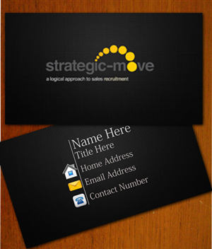 Business Card Design by Madin for Strategic-Move | Design #695857
