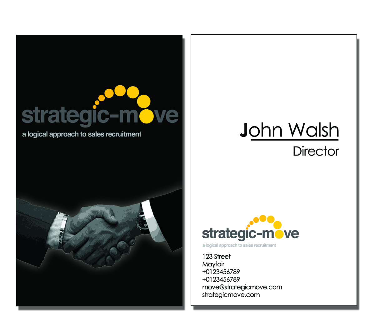 Business Card Design by Carel Steyn Designs for Strategic-Move | Design #681145