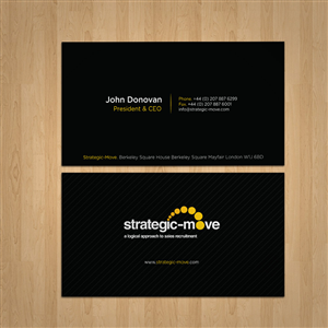 Business Card Design by kendhie for Strategic-Move | Design: #692140