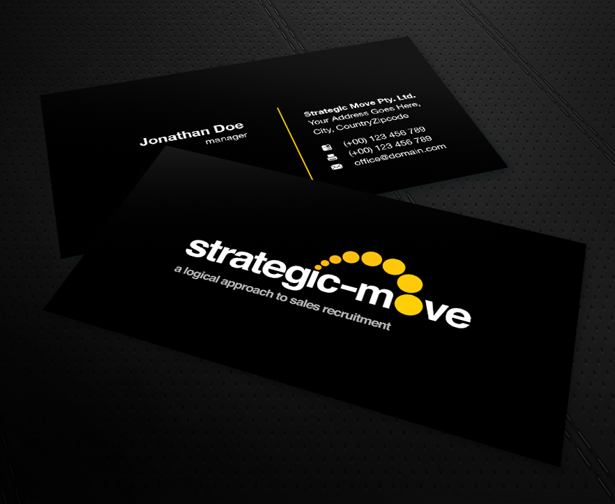 Business Card Design by MPStudio for Strategic-Move | Design #680894