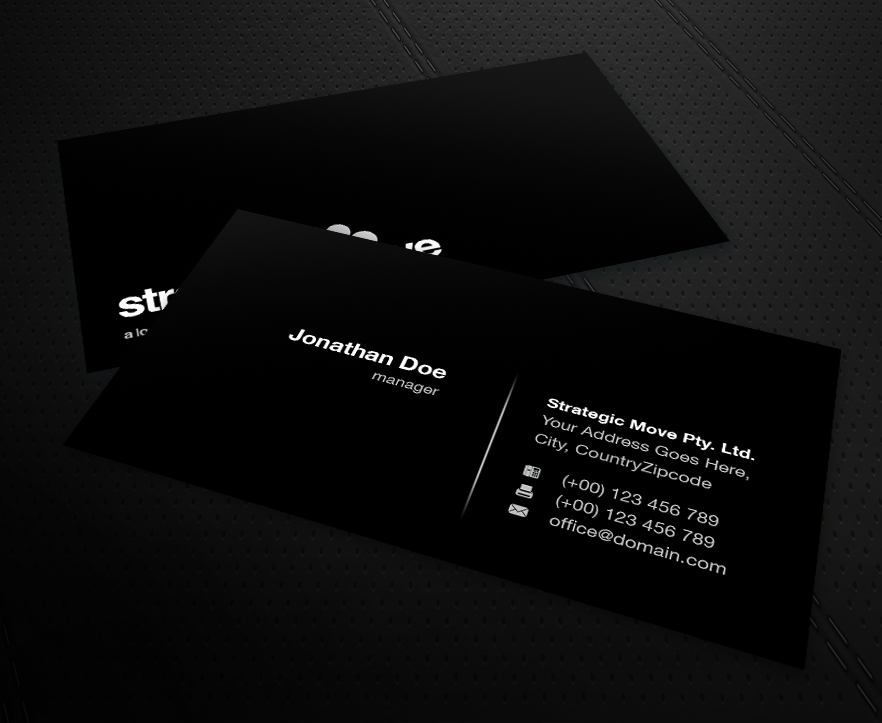 Business Card Design by MPStudio for Strategic-Move | Design #684179