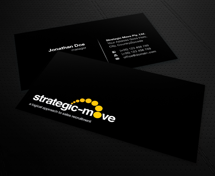 Business Card Design by MPStudio for Strategic-Move | Design #684291