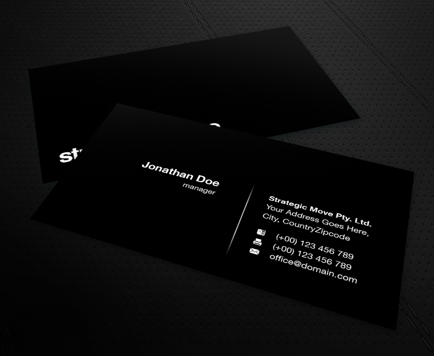 Business Card Design by MPStudio for Strategic-Move | Design #684359