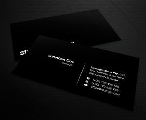 Business Card Design by MPStudio for Strategic-Move | Design: #684359