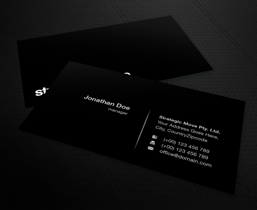 Business Card Design by MPStudio for Strategic-Move | Design #684361
