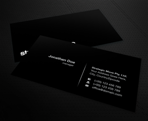 Business Card Design by MPStudio for Strategic-Move | Design: #684361