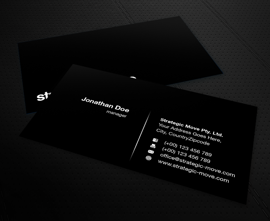 Business Card Design by MPStudio for Strategic-Move | Design #686409