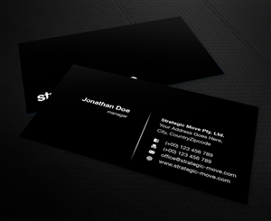 Business Card Design by MPStudio for Strategic-Move | Design: #686409