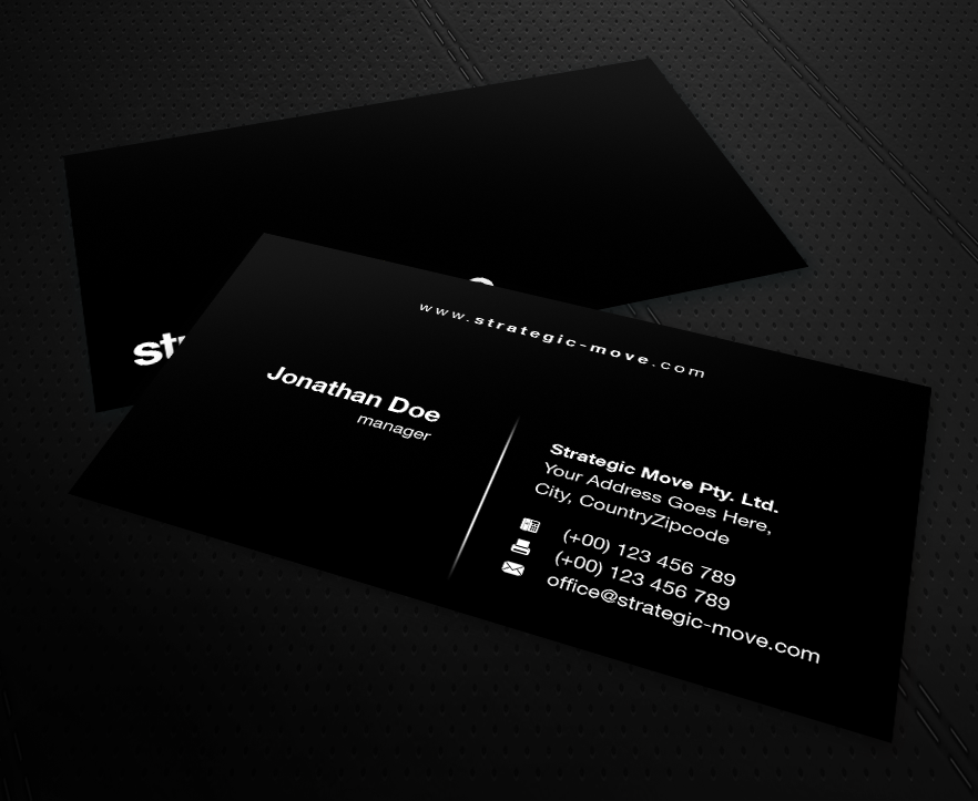 Business Card Design by MPStudio for Strategic-Move | Design #686432