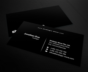 Business Card Design by MPStudio for Strategic-Move | Design: #686432