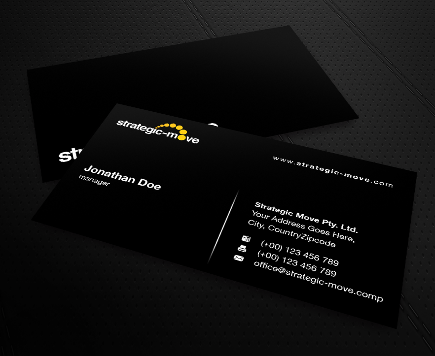 Business Card Design by MPStudio for Strategic-Move | Design: #686655