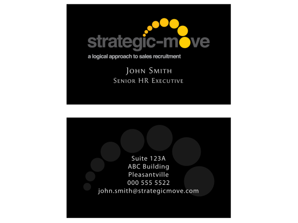 Business Card Design by maveric for Strategic-Move | Design #680628