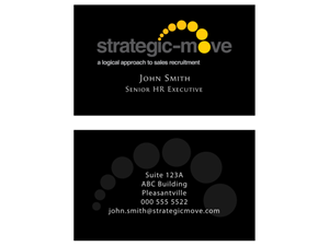 Business Card Design by maveric for Strategic-Move | Design: #680628