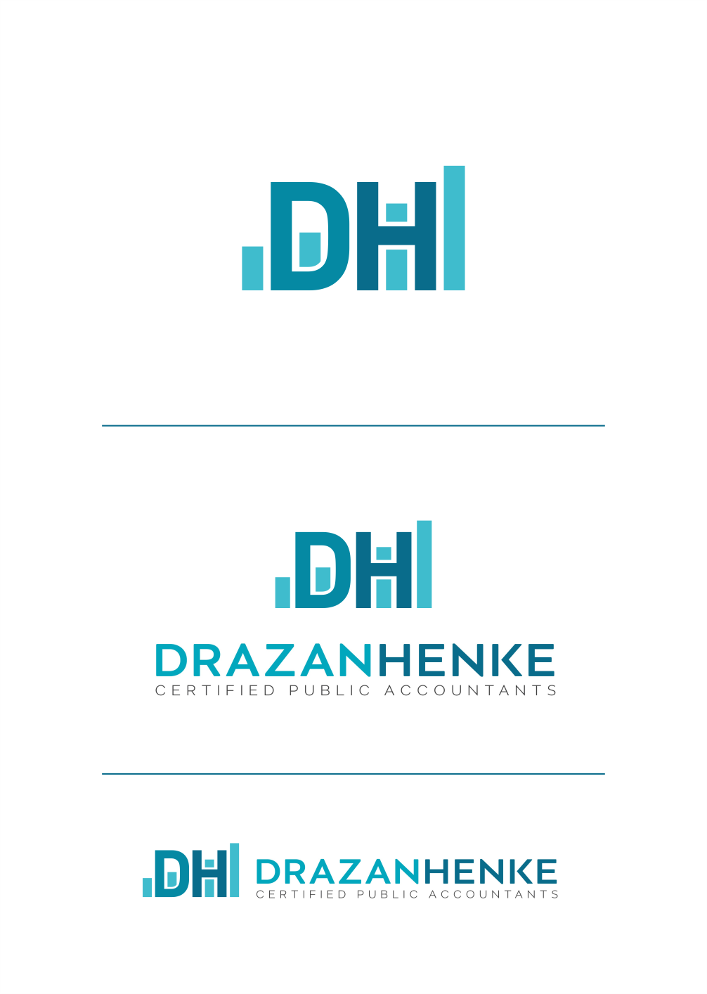 Diseño de Logo por Big Stone Studio para DrazanHenke Certified Public Accountants | Diseño #19422793